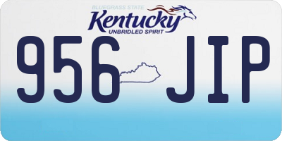 KY license plate 956JIP