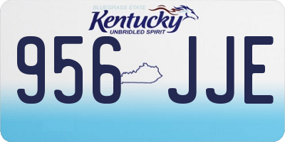 KY license plate 956JJE
