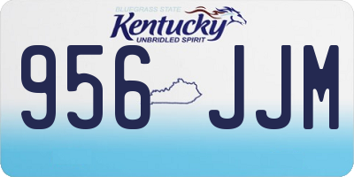 KY license plate 956JJM