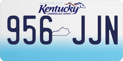 KY license plate 956JJN
