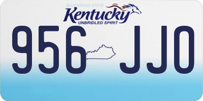 KY license plate 956JJO