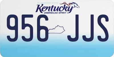 KY license plate 956JJS