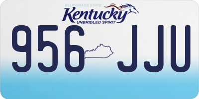 KY license plate 956JJU