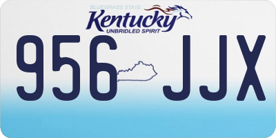 KY license plate 956JJX