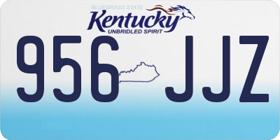 KY license plate 956JJZ
