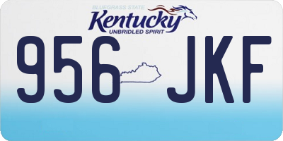 KY license plate 956JKF