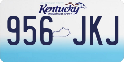 KY license plate 956JKJ