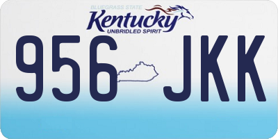 KY license plate 956JKK