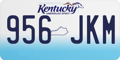KY license plate 956JKM