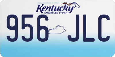 KY license plate 956JLC