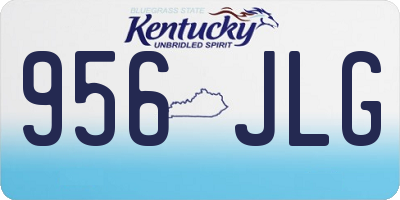 KY license plate 956JLG