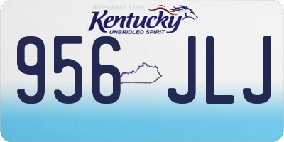 KY license plate 956JLJ