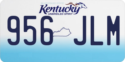 KY license plate 956JLM
