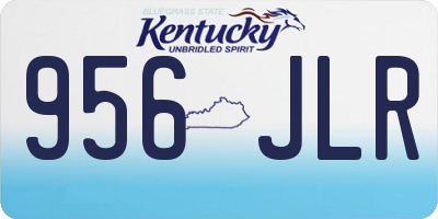 KY license plate 956JLR