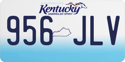 KY license plate 956JLV