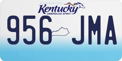 KY license plate 956JMA