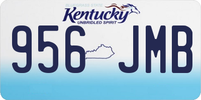 KY license plate 956JMB