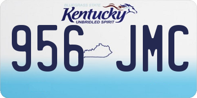 KY license plate 956JMC