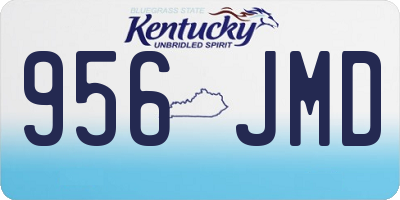 KY license plate 956JMD
