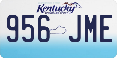 KY license plate 956JME