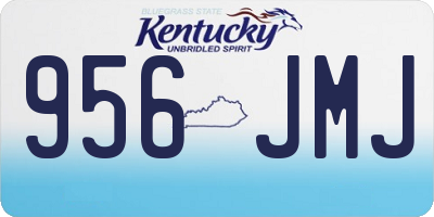 KY license plate 956JMJ
