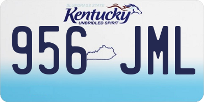 KY license plate 956JML