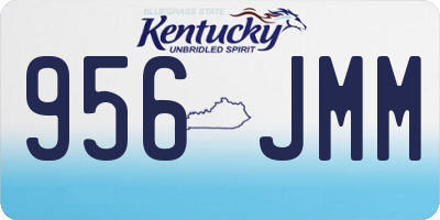 KY license plate 956JMM