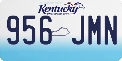 KY license plate 956JMN