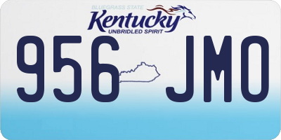 KY license plate 956JMO