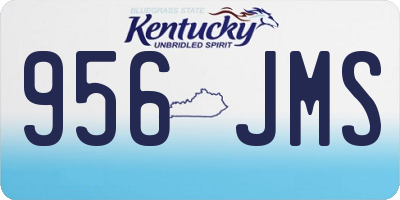 KY license plate 956JMS