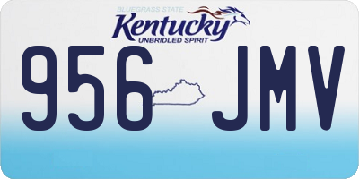 KY license plate 956JMV