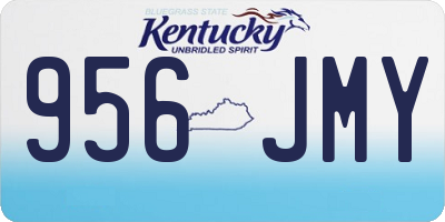 KY license plate 956JMY