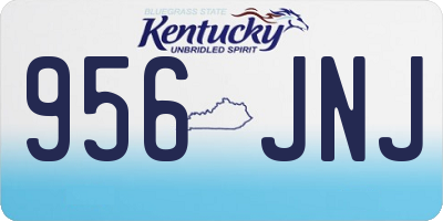 KY license plate 956JNJ