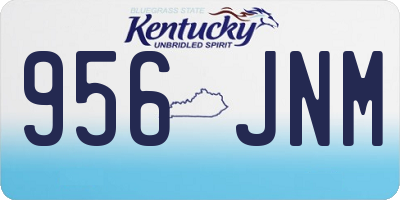 KY license plate 956JNM
