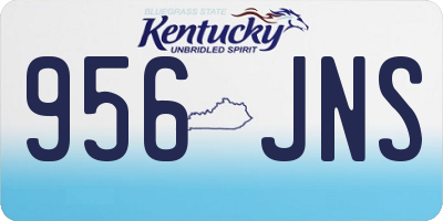 KY license plate 956JNS