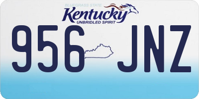 KY license plate 956JNZ