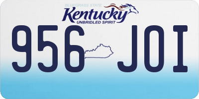 KY license plate 956JOI