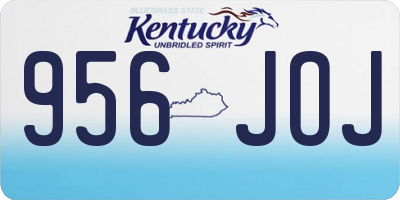KY license plate 956JOJ