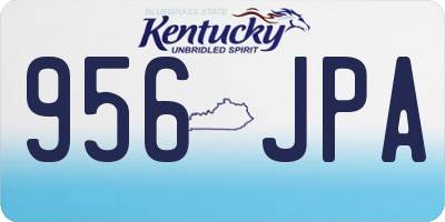 KY license plate 956JPA