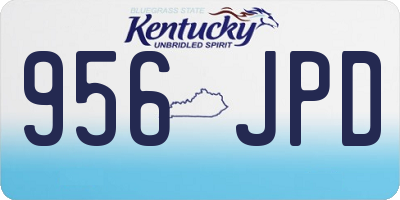 KY license plate 956JPD