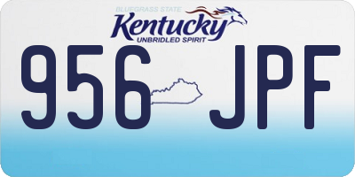 KY license plate 956JPF
