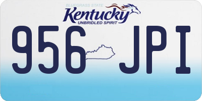 KY license plate 956JPI