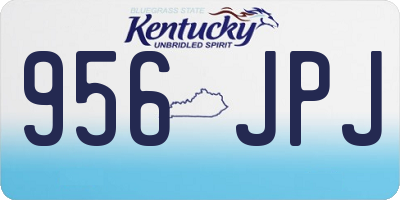 KY license plate 956JPJ