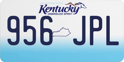 KY license plate 956JPL