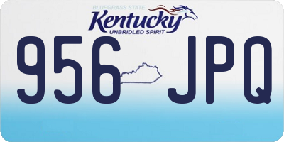 KY license plate 956JPQ
