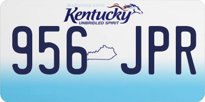 KY license plate 956JPR