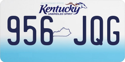 KY license plate 956JQG