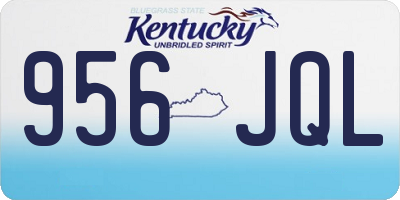 KY license plate 956JQL