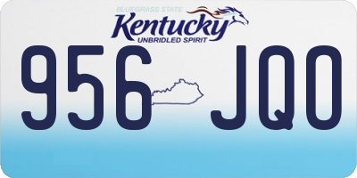 KY license plate 956JQO