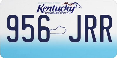 KY license plate 956JRR